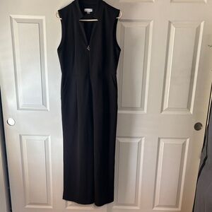 Calvin Klein Black Zip-Up jumpsuit